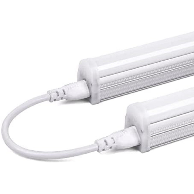 Light Blue USA LED T5 Integrated Single Tube Light Fixture, 5 FT 20W